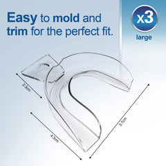Trimmable mouth guard for personalized fit