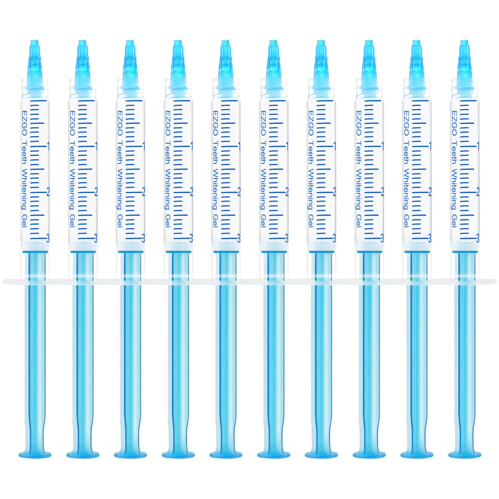 EZGO Teeth Whitening Gel Refills 10x3ml mint flavor packaging
