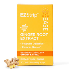 EZStrip Ease Ginger Flavor dissolving strips packaging
