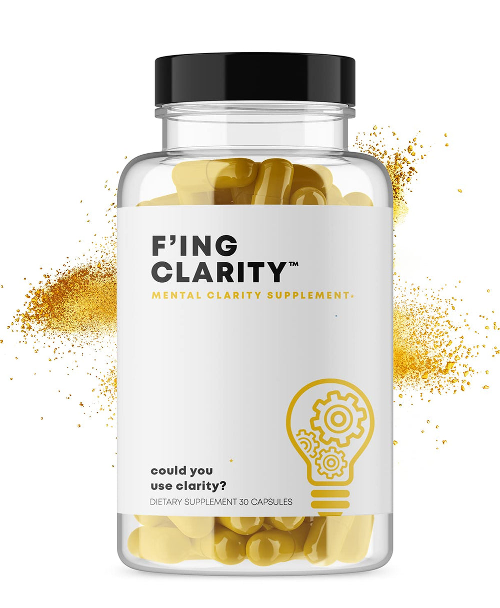 F'ing Clarity bottle and label - brain boosting nootropic