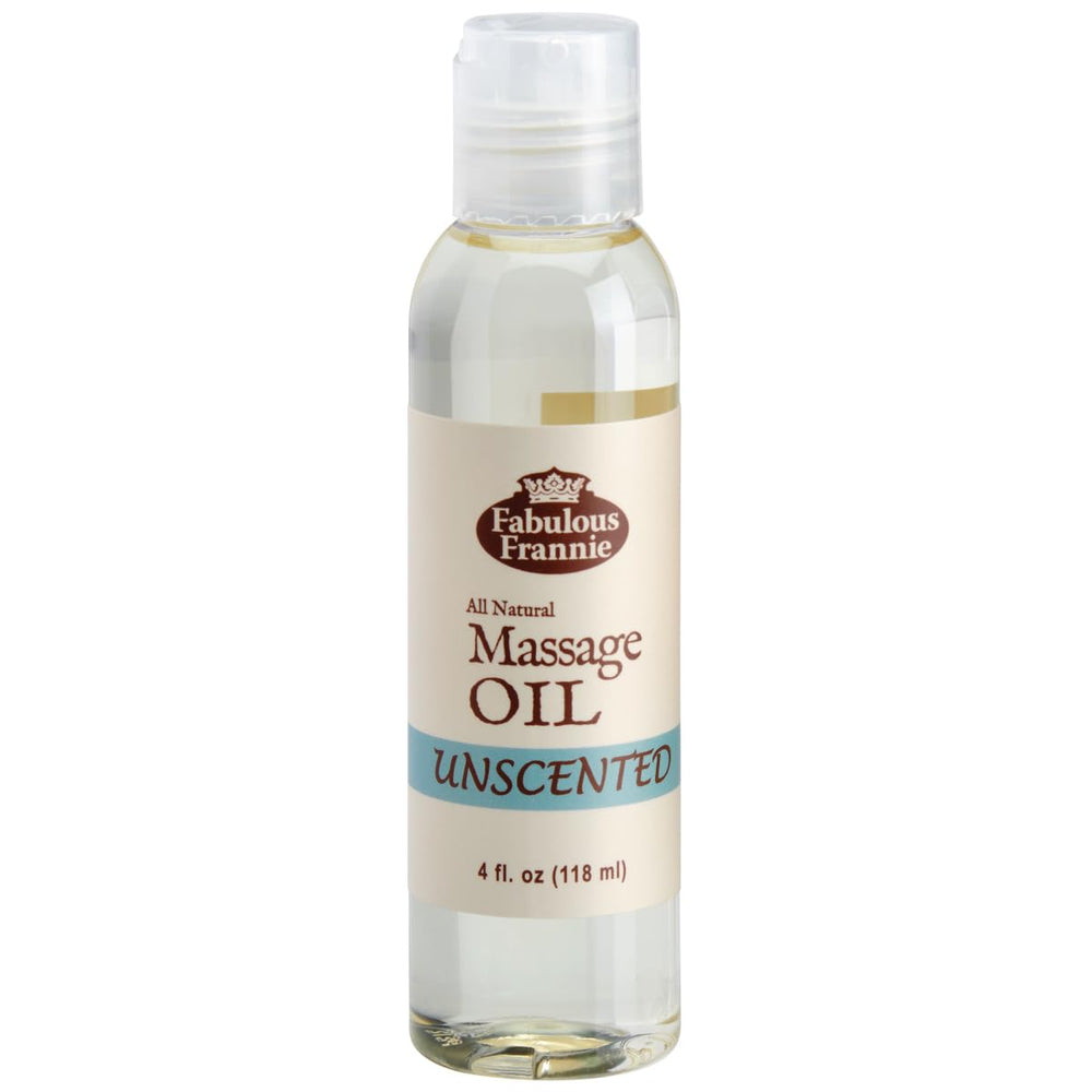 Fabulous Frannie Unscented Massage Oil bottle - 4oz