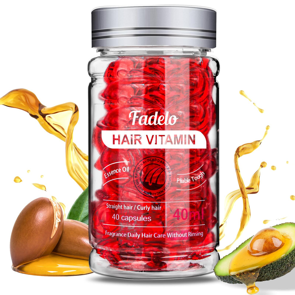 Fadelo Hair Treatment bottle front promotes salon-smooth shine and easy styling