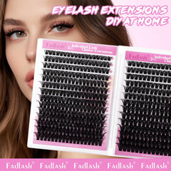 FADLASH lash clusters are beginner-friendly for easy DIY lash application.