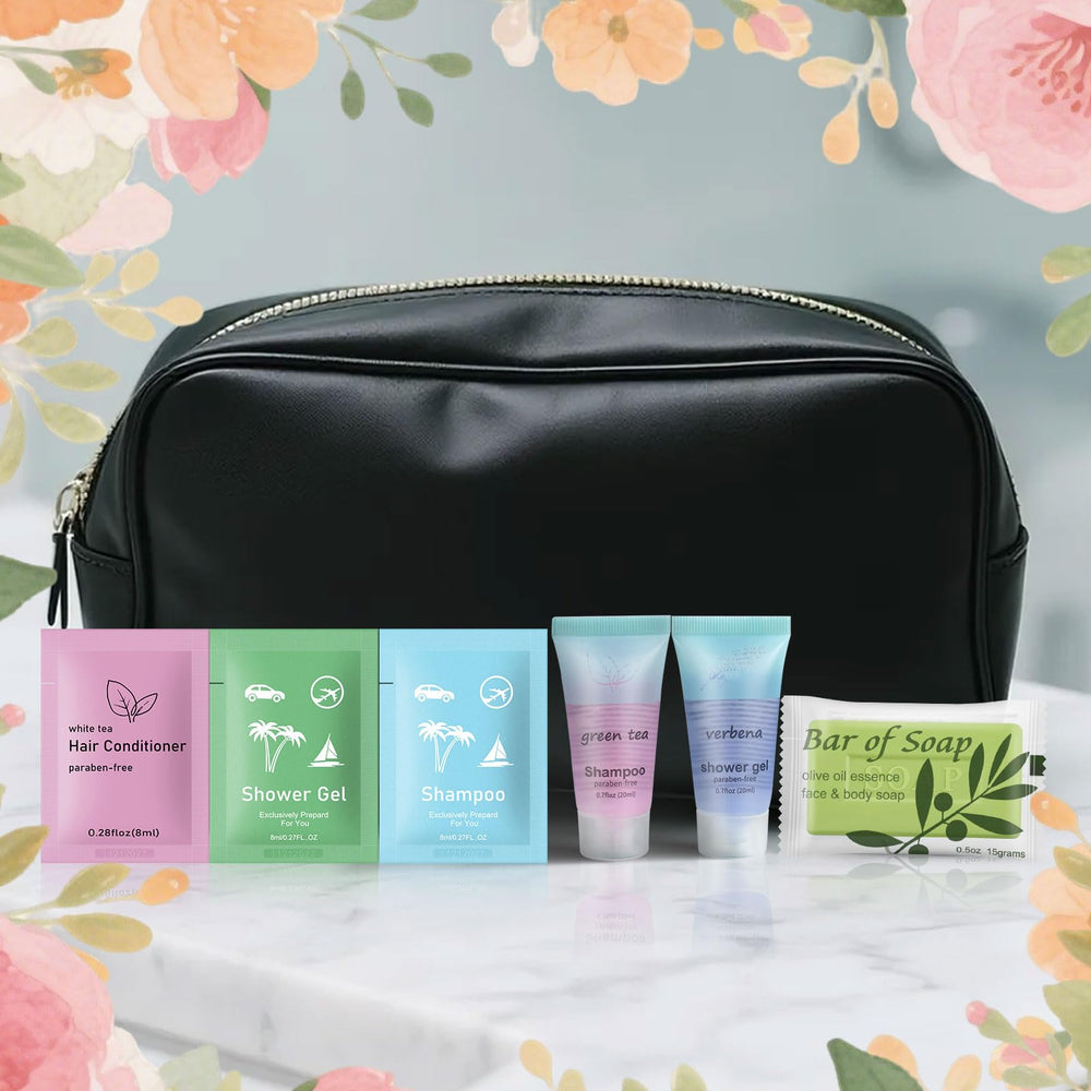 fafortune hotel and Airbnb hygiene kit including travel conditioner for guests