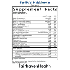 FertilAid for Men capsules arranged for easy daily dosing.