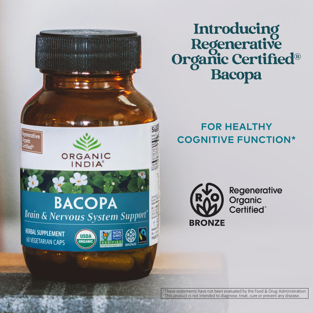 Fairtrade certified Bacopa monnieri product