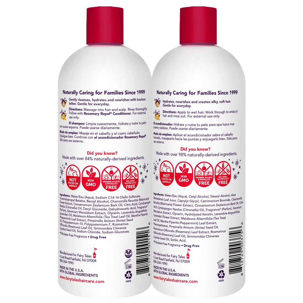 Fairy Tales Rosemary Repel Conditioner bottle shows gentle, hydrating conditioning for kids.
