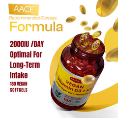 Label highlight: 2000 IU D3 and 100 mcg K2 MK-7 with coconut MCT oil