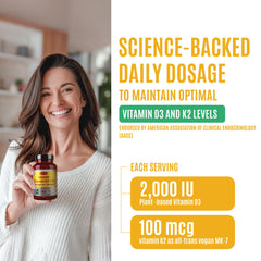 Assorted veggie capsules in a bottle for vegan vitamin D3 and K2