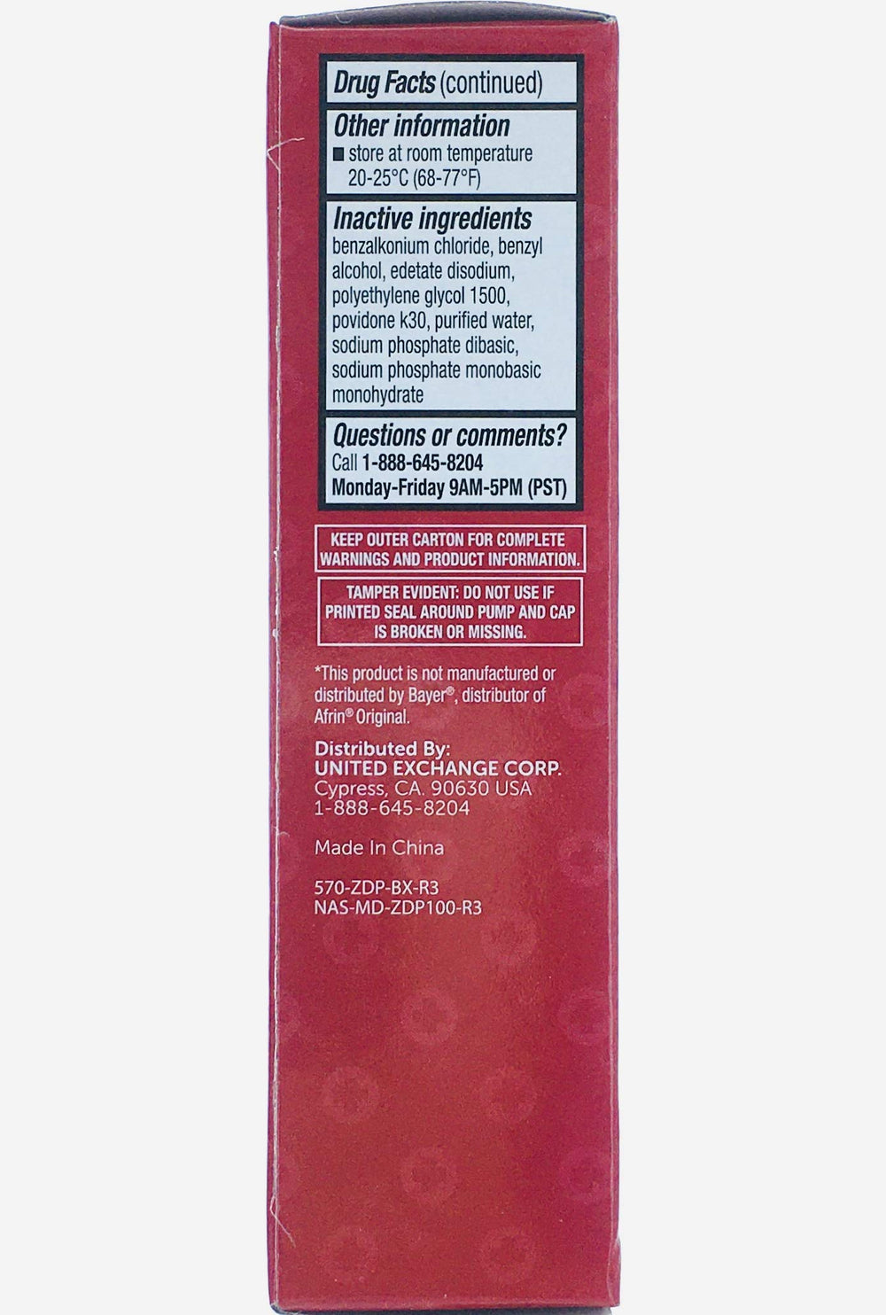 Family Care Nasal Relief Pump Mist Spray bottle-dispense shows smooth spray for fast relief