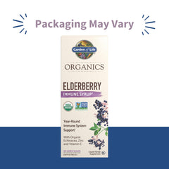 Family-friendly elderberry immune syrup being used by kids and adults