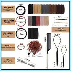 Fandamei 4mm black elastic ties for a strong, snag-free hold