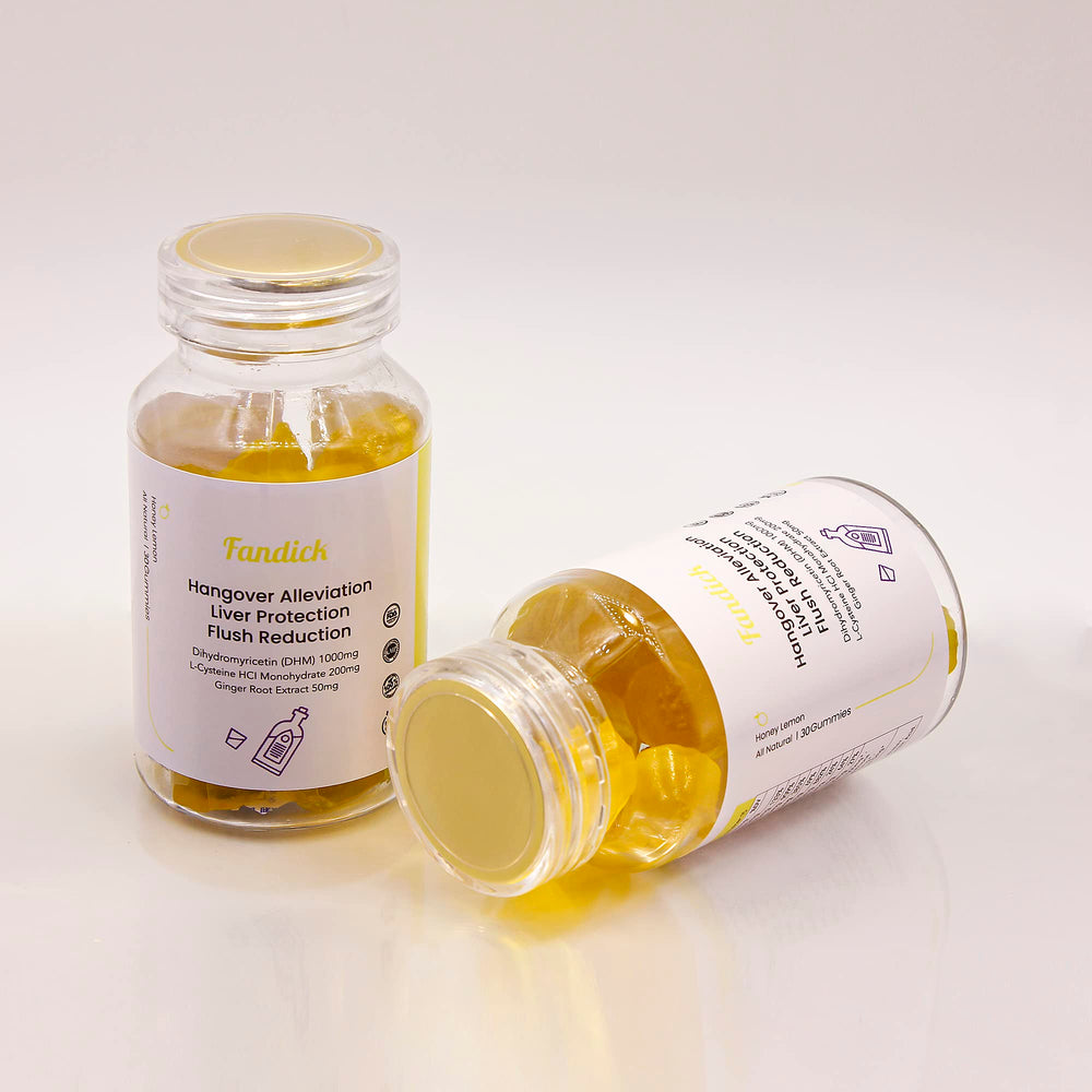 Prepared serving of DHM gummies