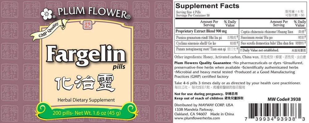 Travel-friendly bottles of Fargelin Pills