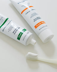 Fresh breath concept with mint and clean smile