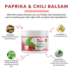 Warming sensation effect depicted on skin