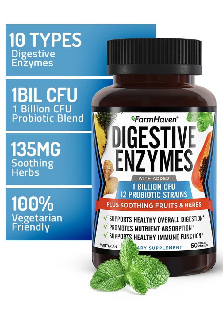 Capsules with papaya, bromelain, and protease imagery