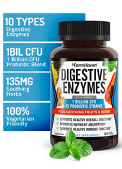 Capsules with papaya, bromelain, and protease imagery