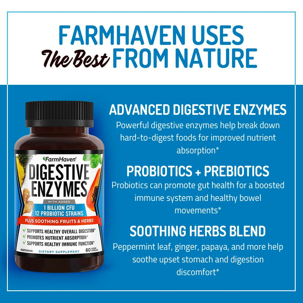 Digestive health concept with happy gut illustration