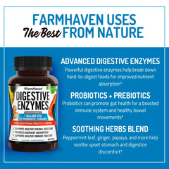 Digestive health concept with happy gut illustration