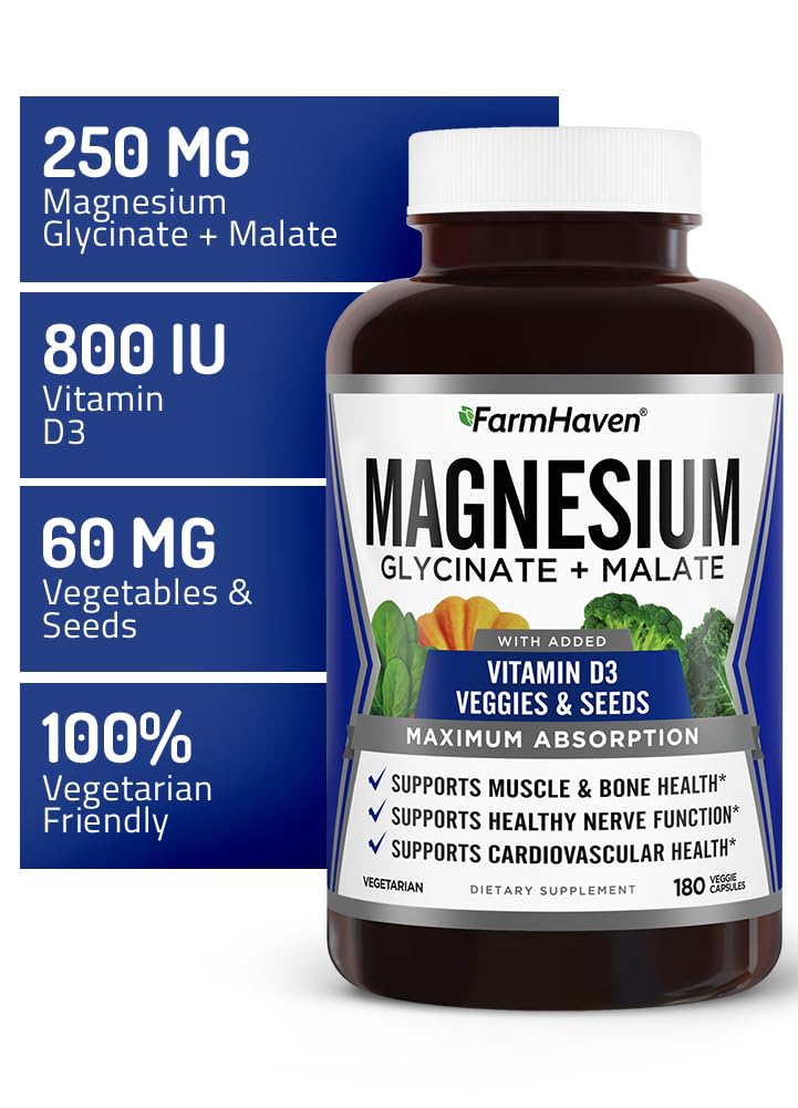 Veggie blend including spinach and kale for added magnesium