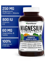 Veggie blend including spinach and kale for added magnesium