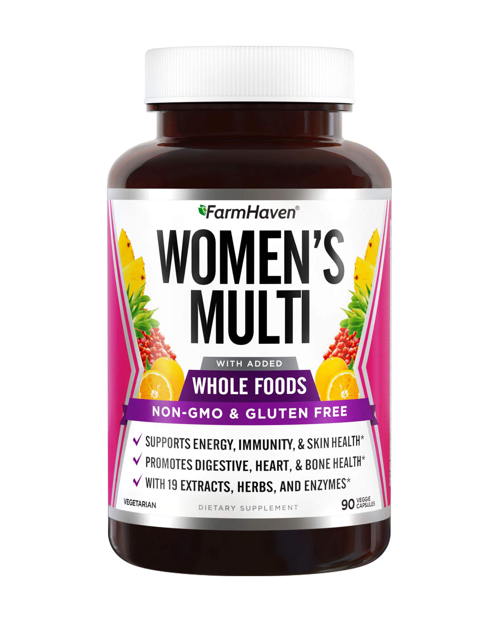 FarmHaven Women's Multivitamin bottle on white background (hero image)