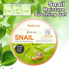 FARMSTAY snail gel is fast-absorbing, refreshing for after-sun care.