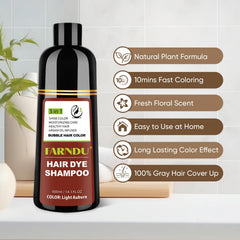 Farndu rich-lather shot highlighting luxurious foam for color and cleanse