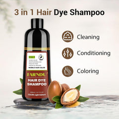 Farndu herbal-formula ingredients close-up showcasing safe, natural color