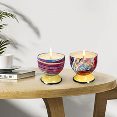 Fasize portable tin candle for travel and small spaces.