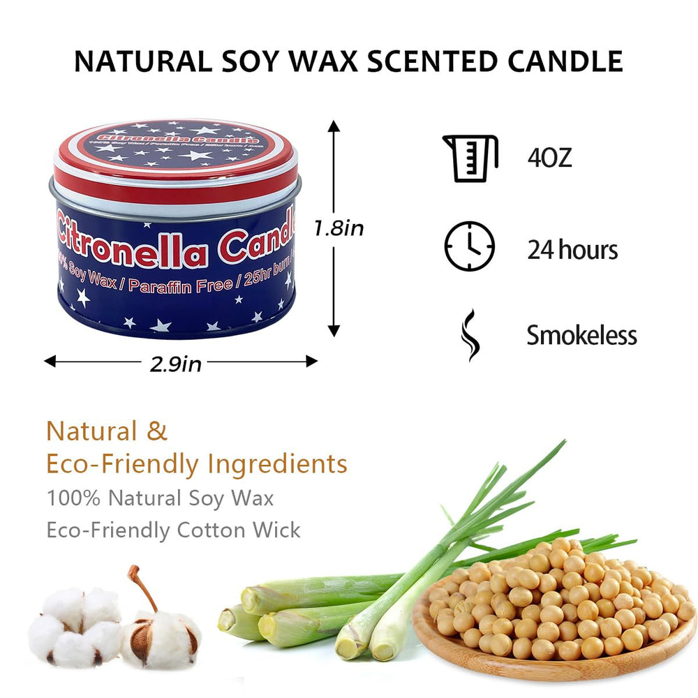 Fasize 4oz citronella candles create a cozy outdoor atmosphere during evenings
