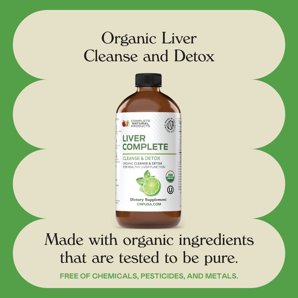 Detox supplement for fatty liver support in bottle