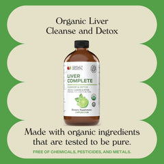 Detox supplement for fatty liver support in bottle