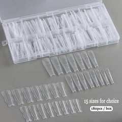 Fcozpjk complete reusable nail forms pack for salon use
