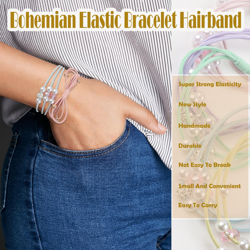 FECASIMY hair ties remove easily, gentle on hair.