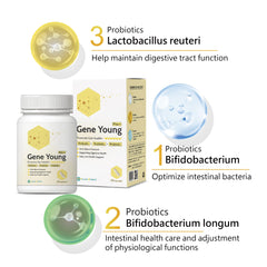 3-in-1 blend representation of probiotic, prebiotic, and postbiotic