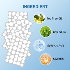 FEDOLOY Hydrocolloid stickers transparent demonstrate invisible protection while worn.