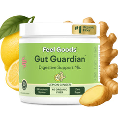 Feel Goods Gut Guardian bottle front view for sugar-free gut support.