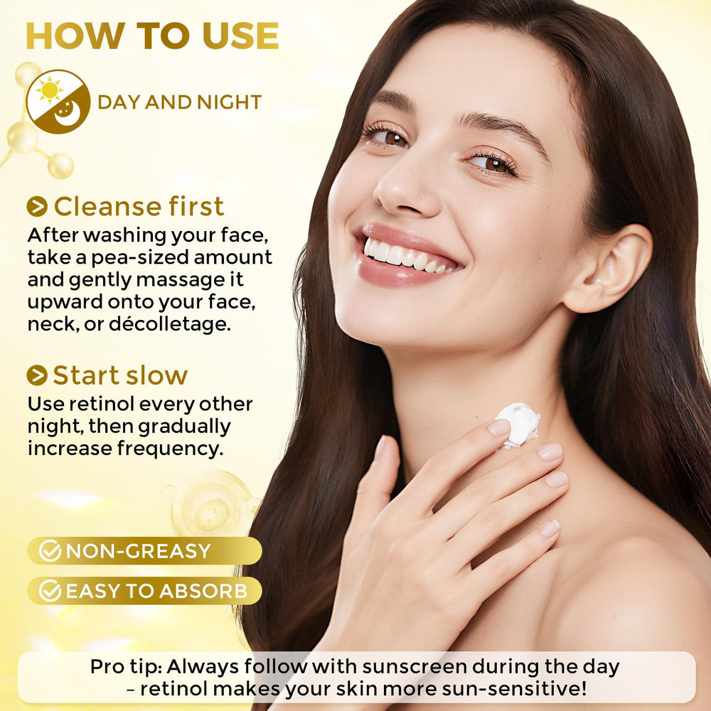 FeeMeFee day and night cream applied to neck and décolletage for continuous hydration.