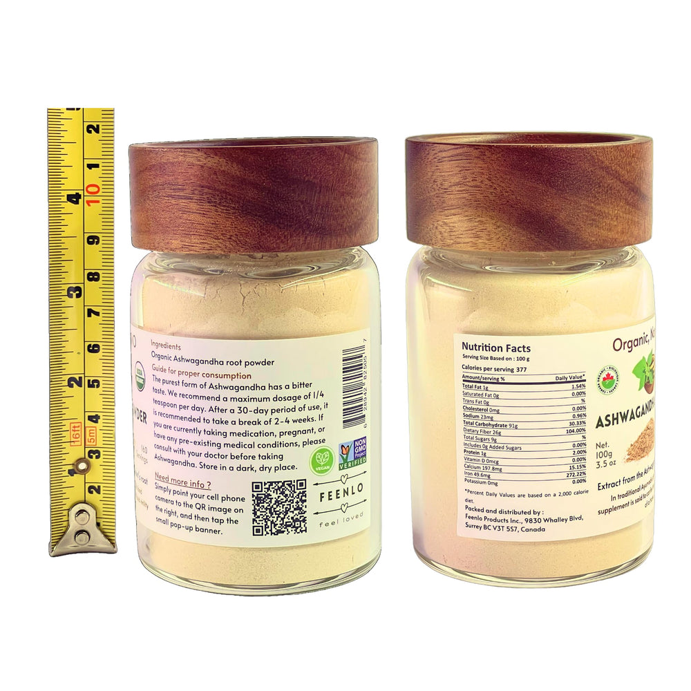 Feenlo packaging in glass jar