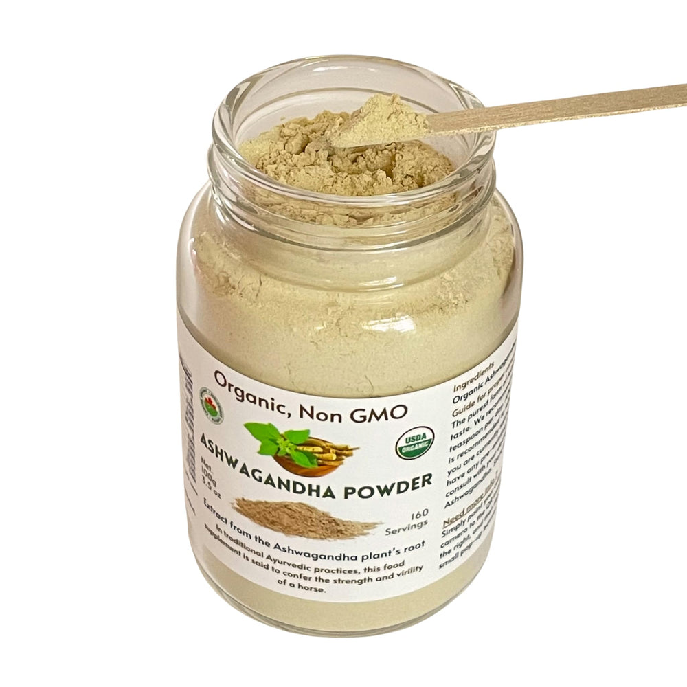 Ashwagandha powder dosage scoop