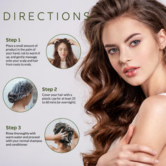 FEIBTH Batana Oil on hair strands signals nourishing protection and shine