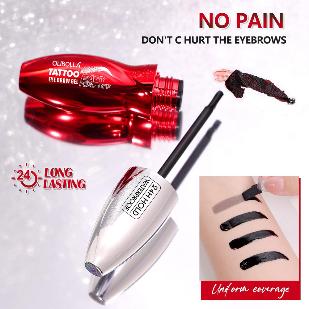FeiCuiYun eyebrow tattoo dark brown shade swatches for color matching