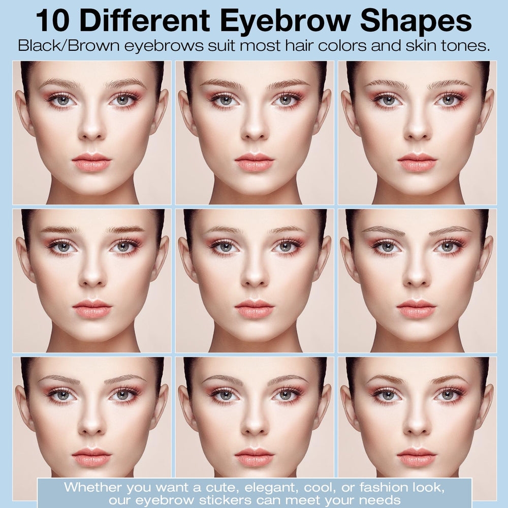 FeidyLong brown-shade brow tattoos blend naturally for seamless daily wear.