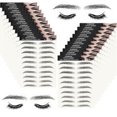 FeidyLong eyebrow tattoo stickers pack showing 20 sheets for versatile brow looks.