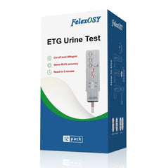 FelexOSY ETG alcohol urine test strips front view (12-pack)