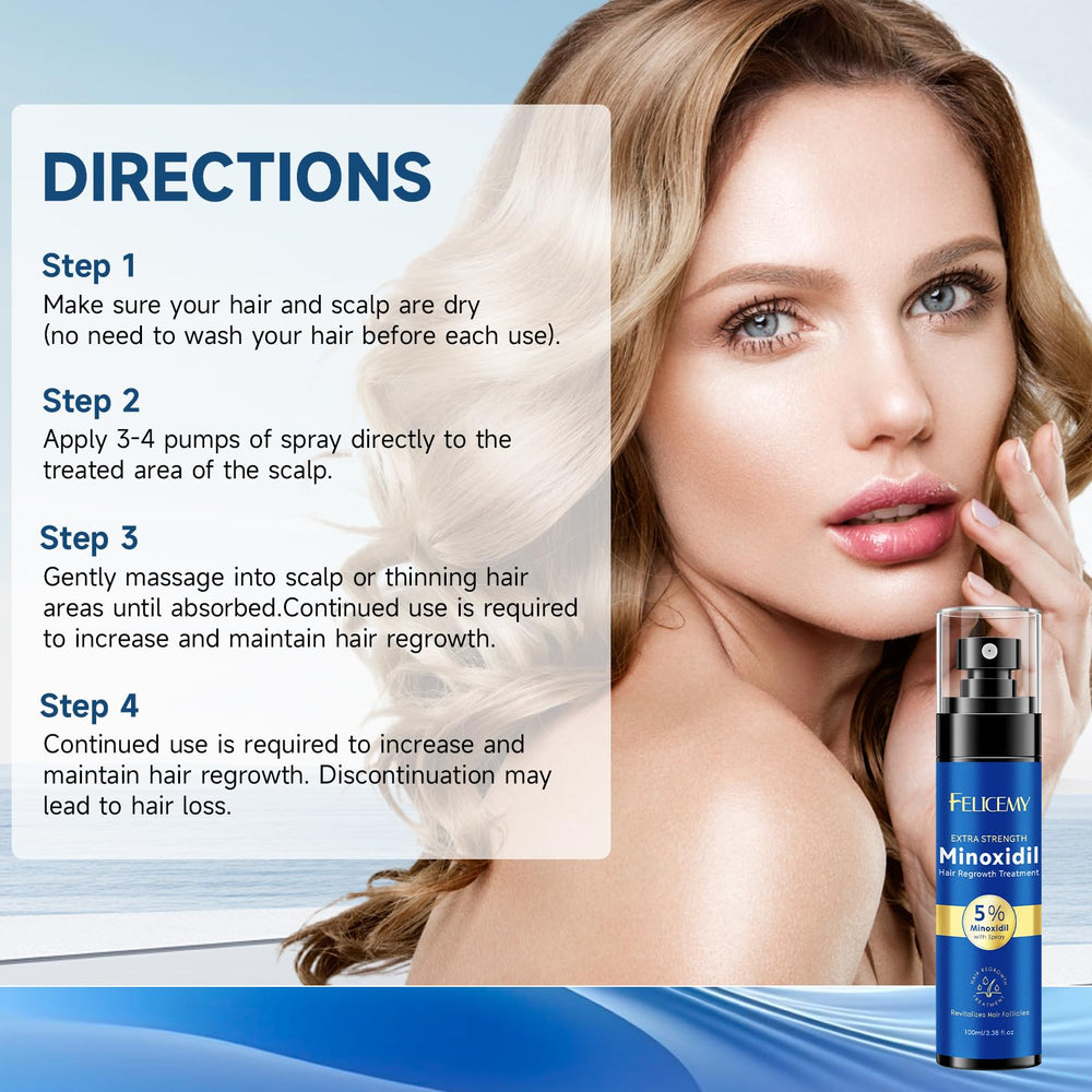 Felicemy Minoxidil easy-application spray for daily use