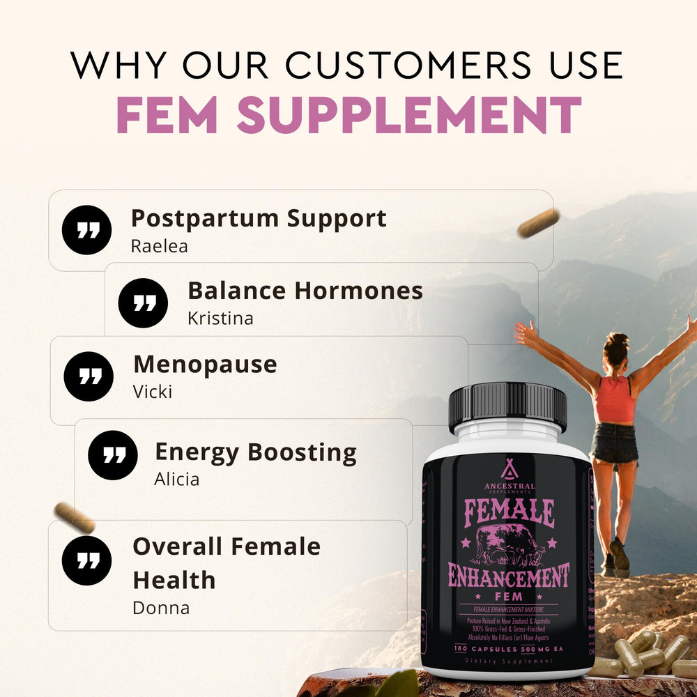 FEM women’s supplement packaging