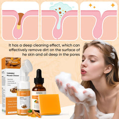 Femani turmeric facial cleanser lather for a soothing cleanse